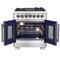 Forno Capriasca 30In. Freestanding French Door Dual Fuel Range FFSGS6387-30 - alternate 5